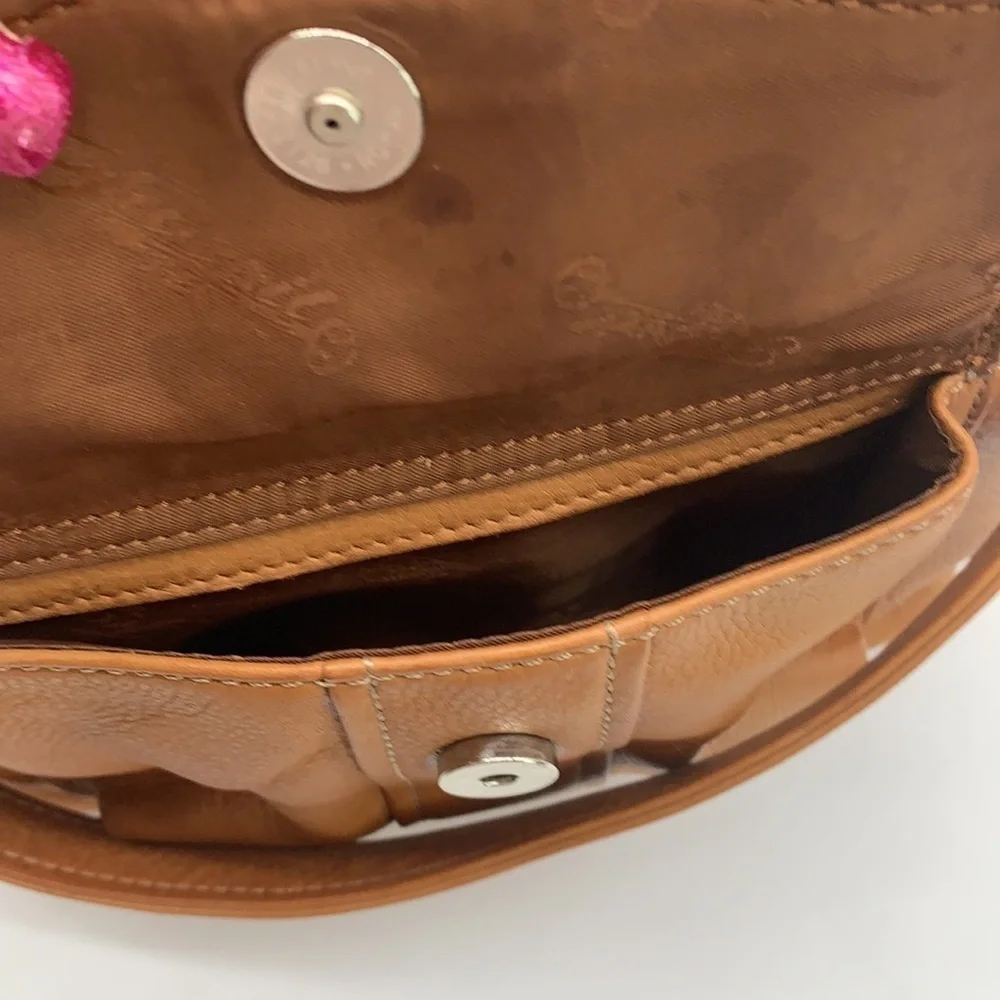 Fossil Tan Leather Hobo Bag no 75082. FP1404